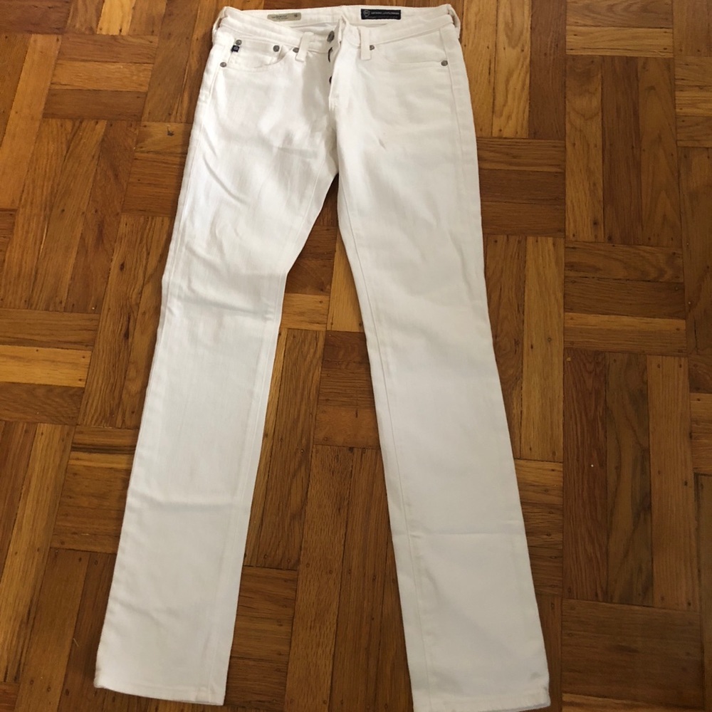 AG Adriano Goldschmied “The Stevie” White Jeans